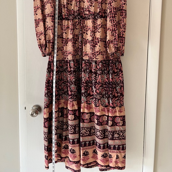 FAHERTY size small, block print dress - Picture 8 of 9